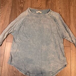 Zenana Blue Long Sleeve Top
